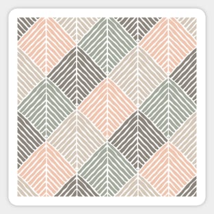 Boho Pattern in Natural Shades Sticker